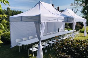 namiot na 30 osób, wesele w ogrodzie wynajem